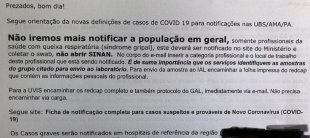 Governo Dória mantém orientação assassina de sub-notificar casos do COVID-19
