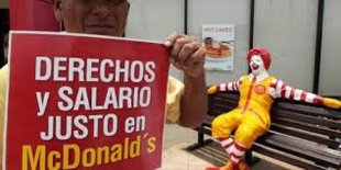 Ação global contra McDonald's e seus salários miseráveis