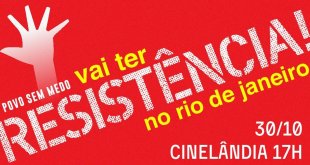 Todos a Cinelândia 30/10! Derrotar Bolsonaro nas ruas!
