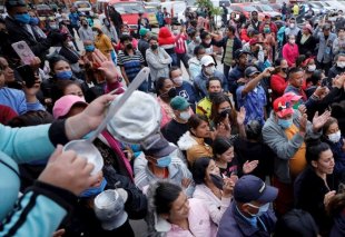 "Temos fome" gritam manifestantes na Colômbia
