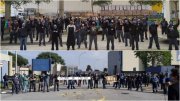 "Dia de luto, dia de luta": metroviários e ferroviários de SP protestam vestidos de preto