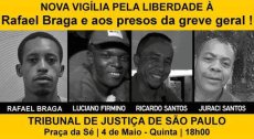 Ato Vigília Pela Liberdade Rafael Braga e os Presos do MTST