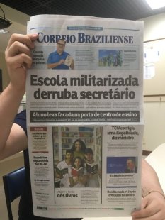 Militarização e Hitler: uma capa um tanto simbólica do Correio Braziliense