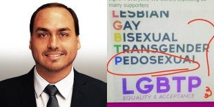 Carlos Bolsonaro associa LGBTs a pedófilos em tweet asqueroso