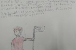 Pequenos lutadores: alunos de 12 anos escrevem cartas de apoio à luta dos metroviários de SP